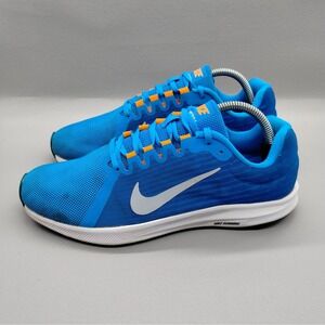 Nike Downshifter 8 Mens Blue Orange Running Shoes 908984-403 Size 9 Sneakers
